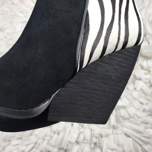zebra print booties